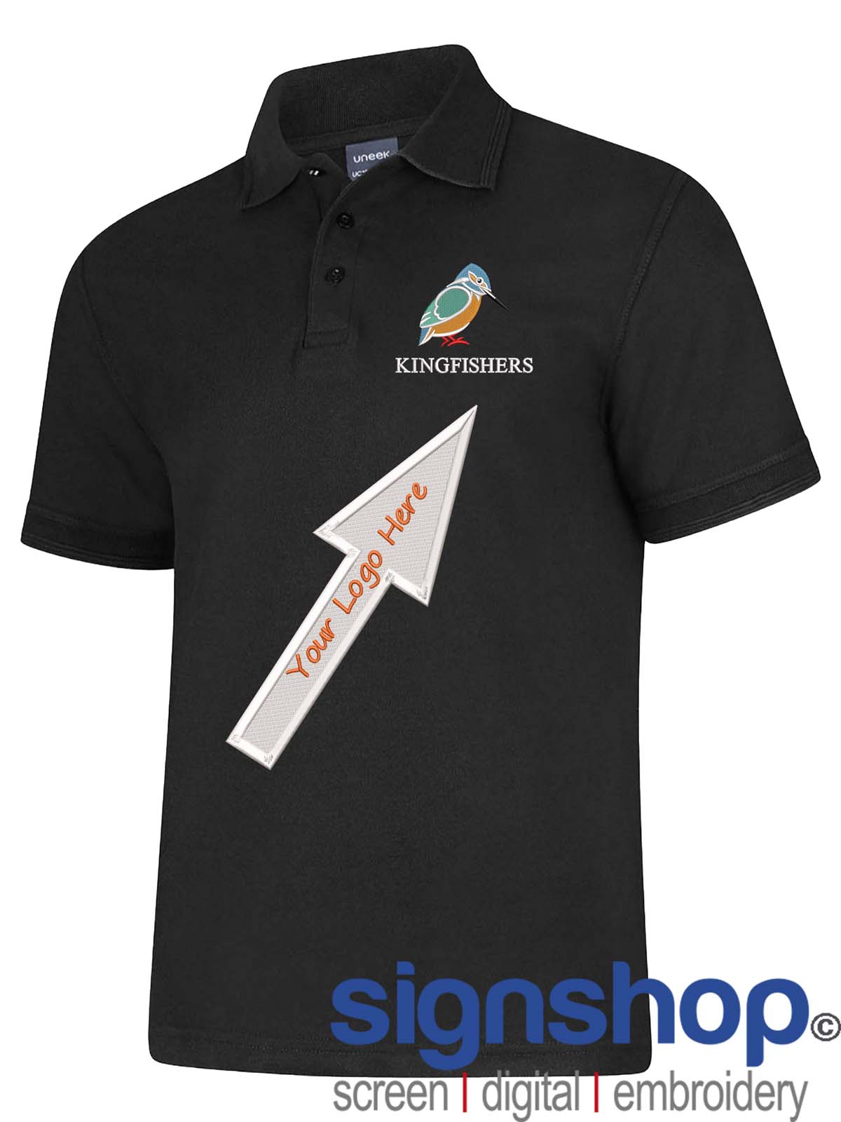 UC108 Polo Shirt Custom Embroidered- Free Logo Setup - Casual Workwear Uniform - Bild 13 von 26