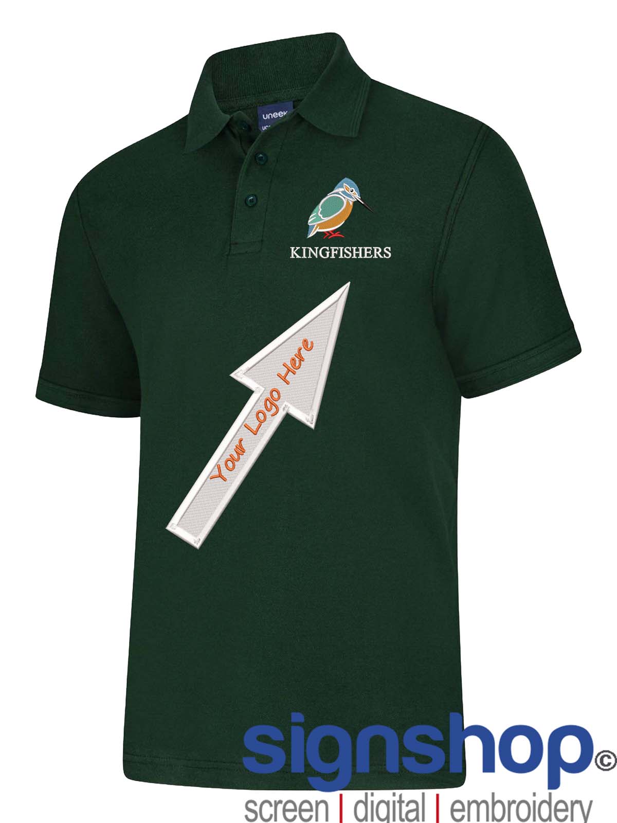 UC108 Polo Shirt Custom Embroidered- Free Logo Setup - Casual Workwear Uniform - Bild 14 von 26