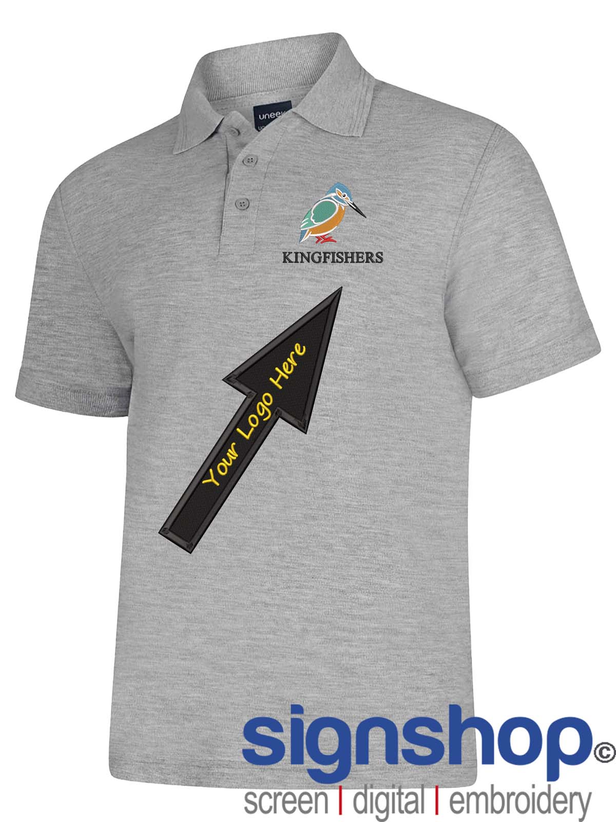UC108 Polo Shirt Custom Embroidered- Free Logo Setup - Casual Workwear Uniform - Bild 17 von 26