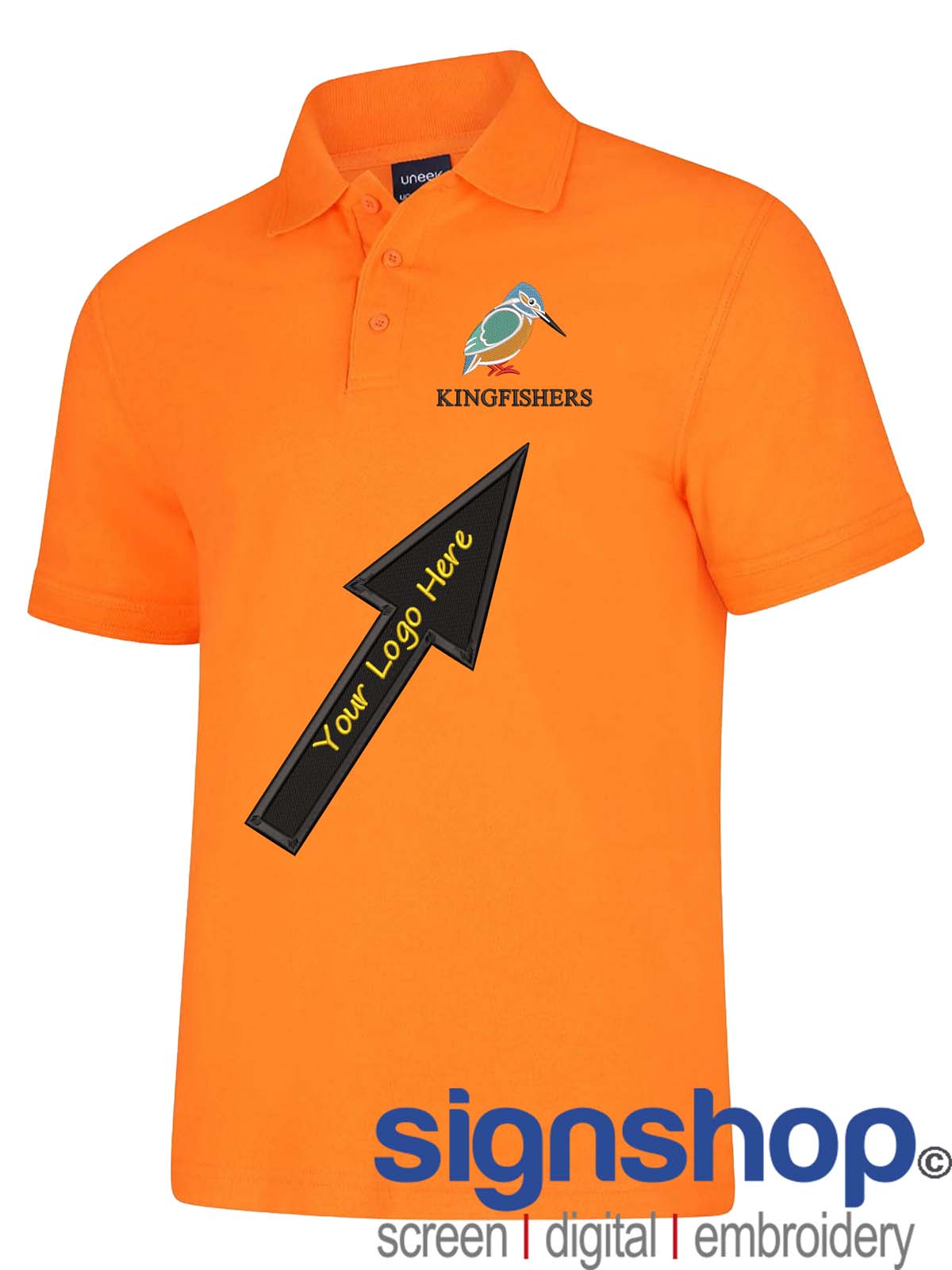 UC108 Polo Shirt Custom Embroidered- Free Logo Setup - Casual Workwear Uniform - Bild 20 von 26