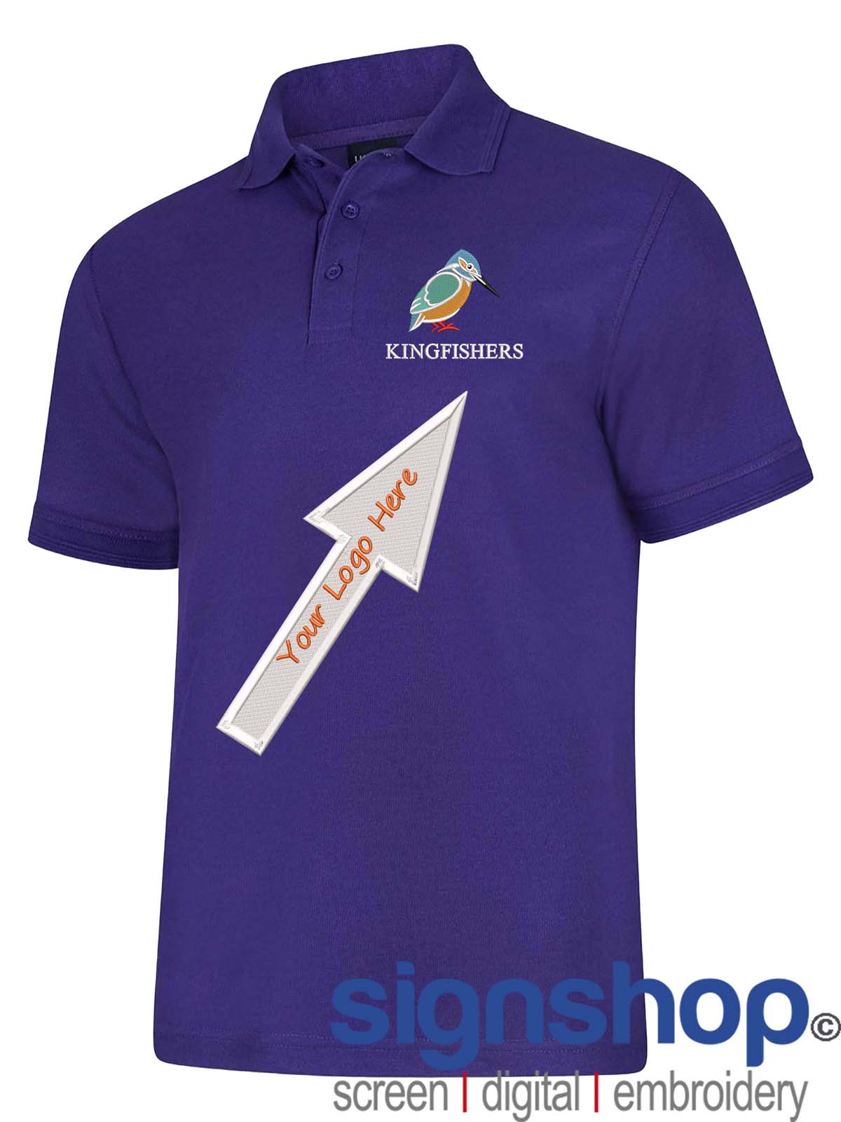 UC108 Polo Shirt Custom Embroidered- Free Logo Setup - Casual Workwear Uniform - Bild 21 von 26