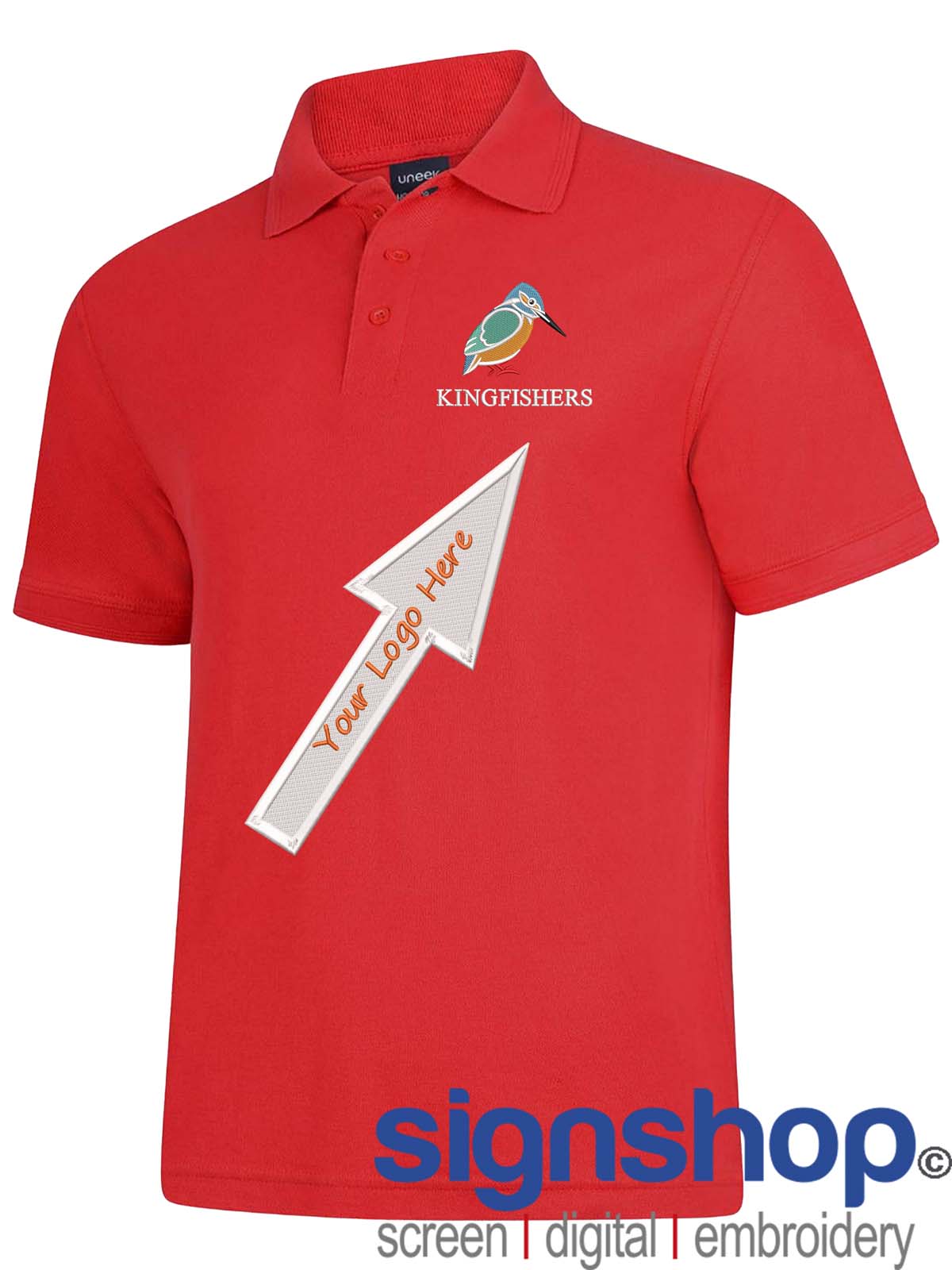 UC108 Polo Shirt Custom Embroidered- Free Logo Setup - Casual Workwear Uniform - Bild 22 von 26