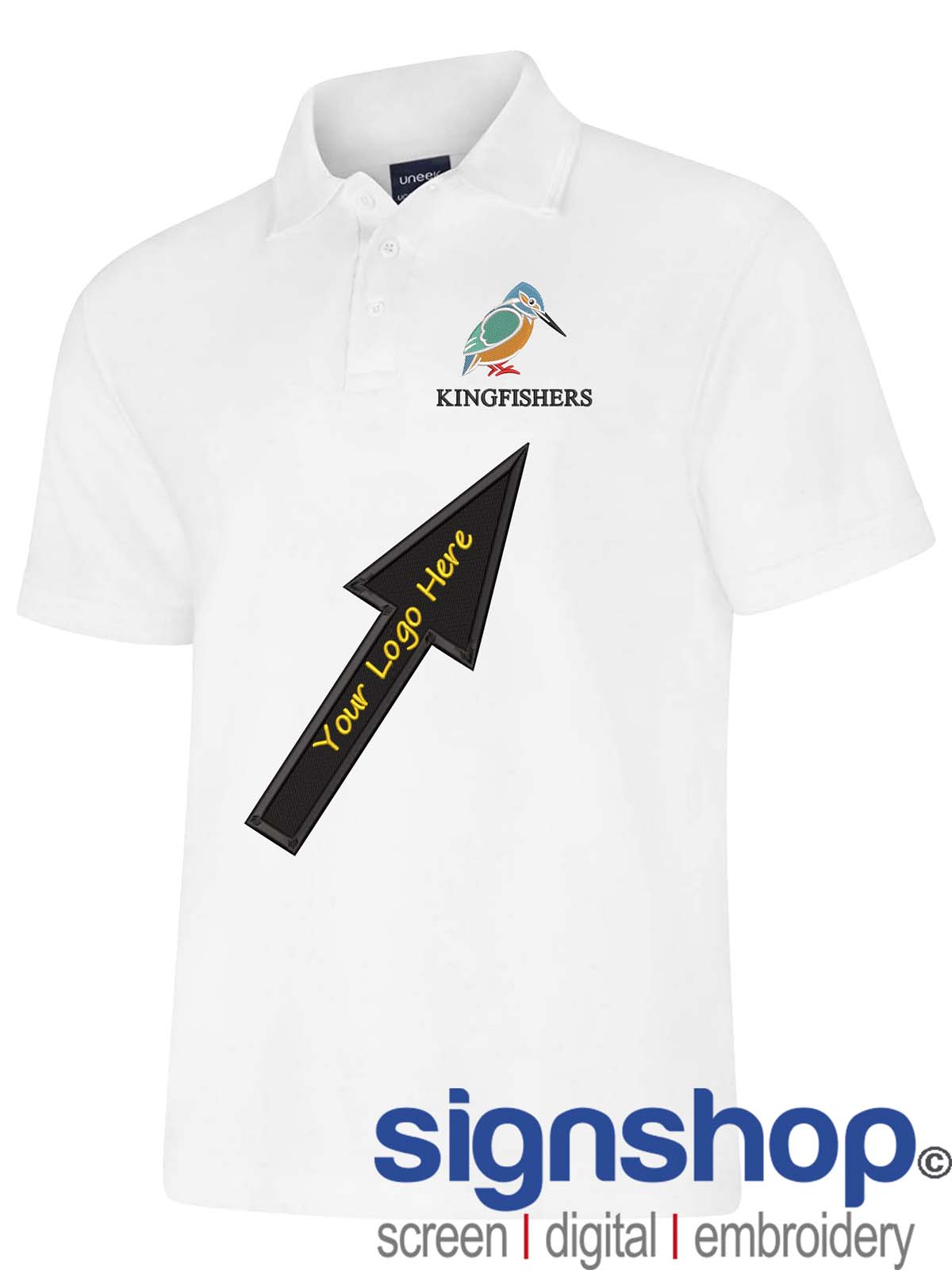 UC108 Polo Shirt Custom Embroidered- Free Logo Setup - Casual Workwear Uniform - Bild 25 von 26