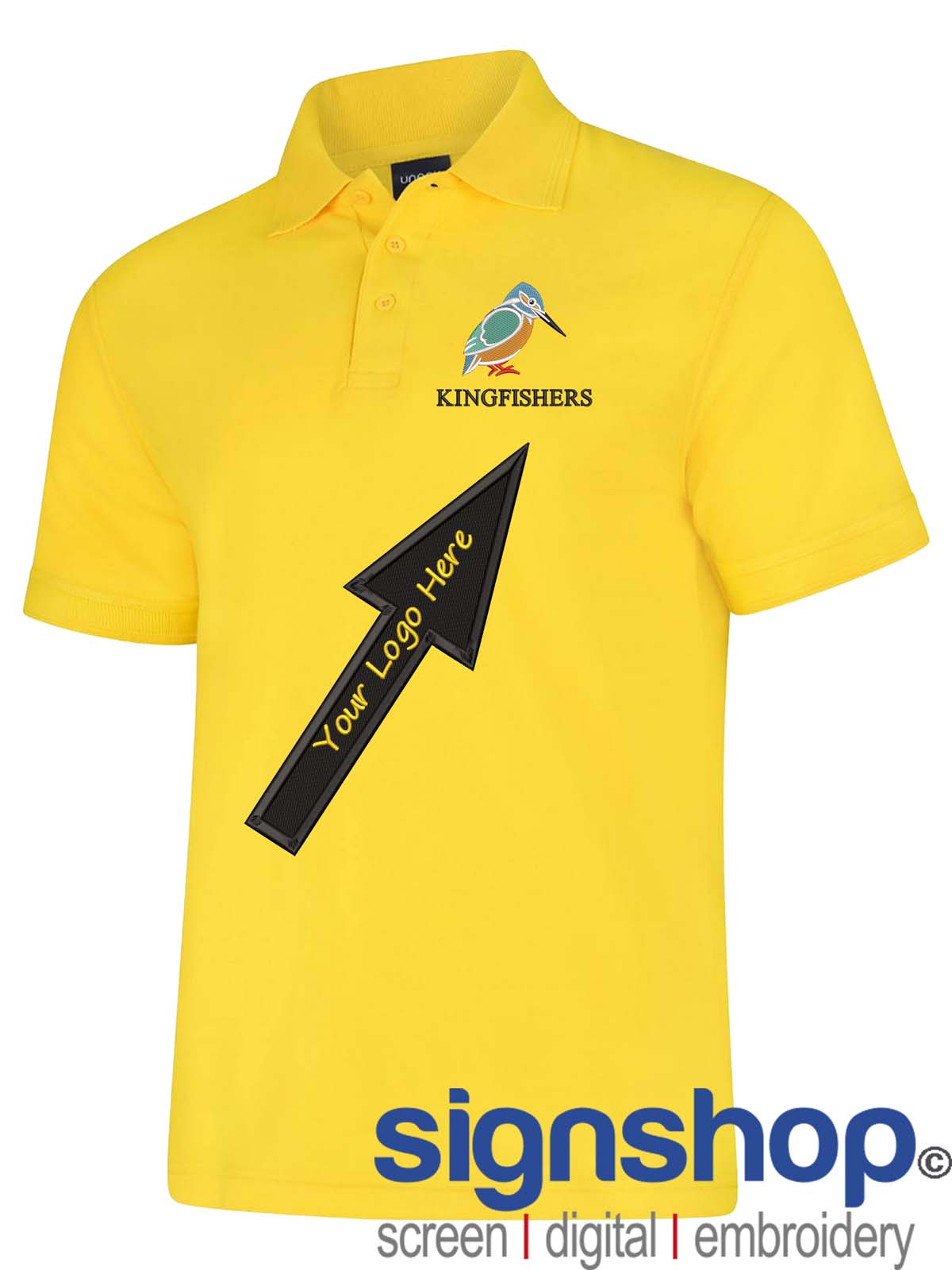 UC108 Polo Shirt Custom Embroidered- Free Logo Setup - Casual Workwear Uniform - Bild 26 von 26